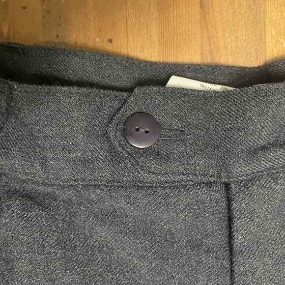 Daniel Hechter Wool Trousers High-Waisted Pleated Straight Leg Women's Size 12 - Picture 8 of 11